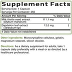 Bronson Milk Thistle Silymarin Marianum & Dandelion Extract - 250 Count (Pack of 1) view 7