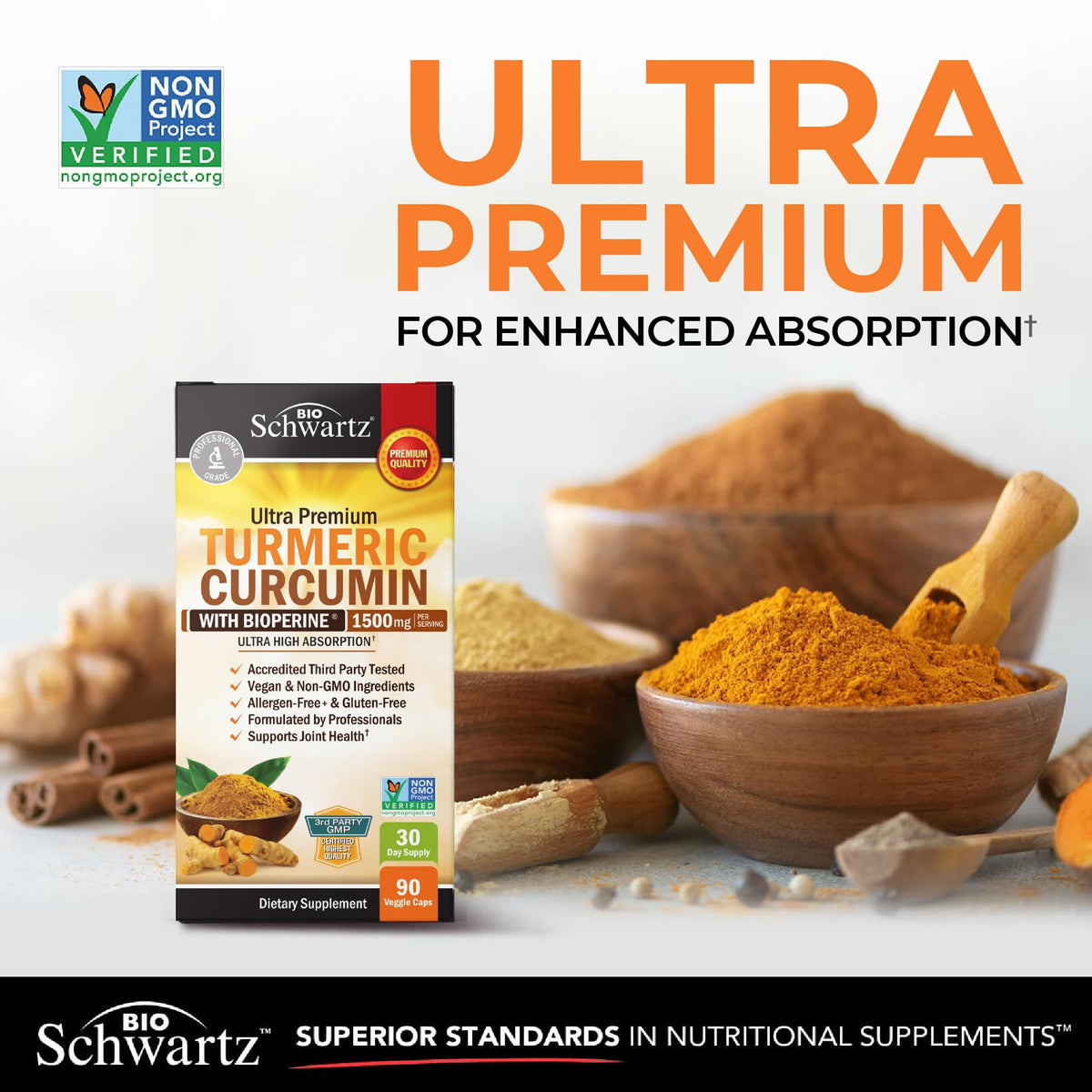 Turmeric Curcumin with Black Pepper Extract 1500mg