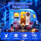 Moettany Solar String Lights Outdoor Waterproof - Blue view 3