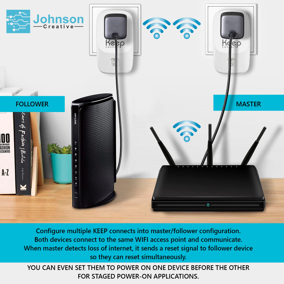 Keep Connect MAX Router Rebooter, Wi-Fi Reset Device, Monitors Connectivity and Resets When Required. No App Necessary.