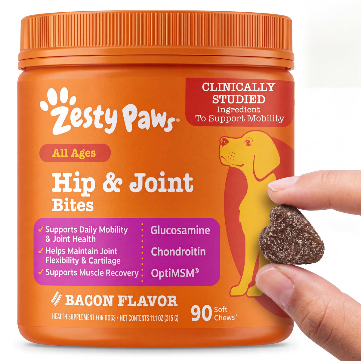 Zesty Paws Hip and Joint Supplement for Dogs