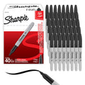 Sharpie Permanent Markers, Fine Tip, Black, Office Supplies, Quick Drying, Fade Resistant, For Wood, Plastic, Paper (Pack of 240)