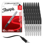 Sharpie Permanent Markers, Fine Tip, Black, Office Supplies, Quick Drying, Fade Resistant, For Wood, Plastic, Paper (Pack of 240)