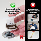TubShroom The Revolutionary Tub Drain Protector Hair - Clear view 5