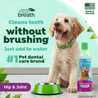 TropiClean Fresh Breath Water Additive for Hip & Joint Support, 33.8oz (FBHJWA33.8Z)