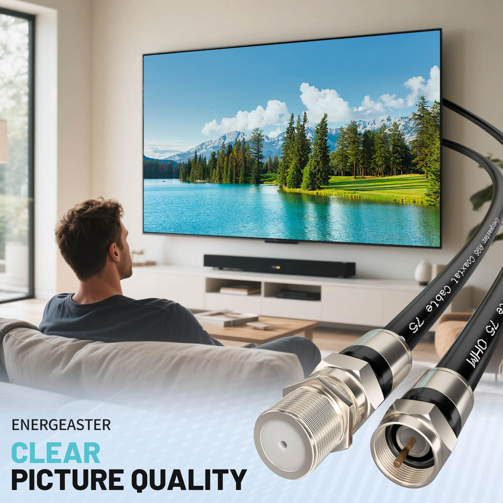 energeaster Coaxial Cable -Total - Black / 6FT view 5