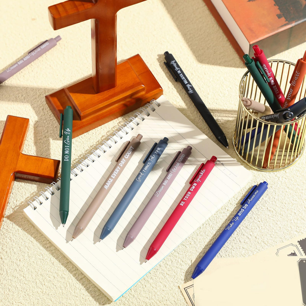Sayglossy Pens Christian Pens Bulk - Dark Color / Motivational view 1