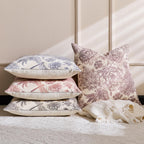 yeshttdy Floral Block Print Throw Pillow Covers, Set of 2 - view 7