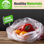Teivio 360 Count 12" x 16" Plastic Produce Bags on A Roll, Clear Kitchen Disposable (additional view 4)