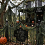 Qtisky Halloween Gauze Creepy Cloth
