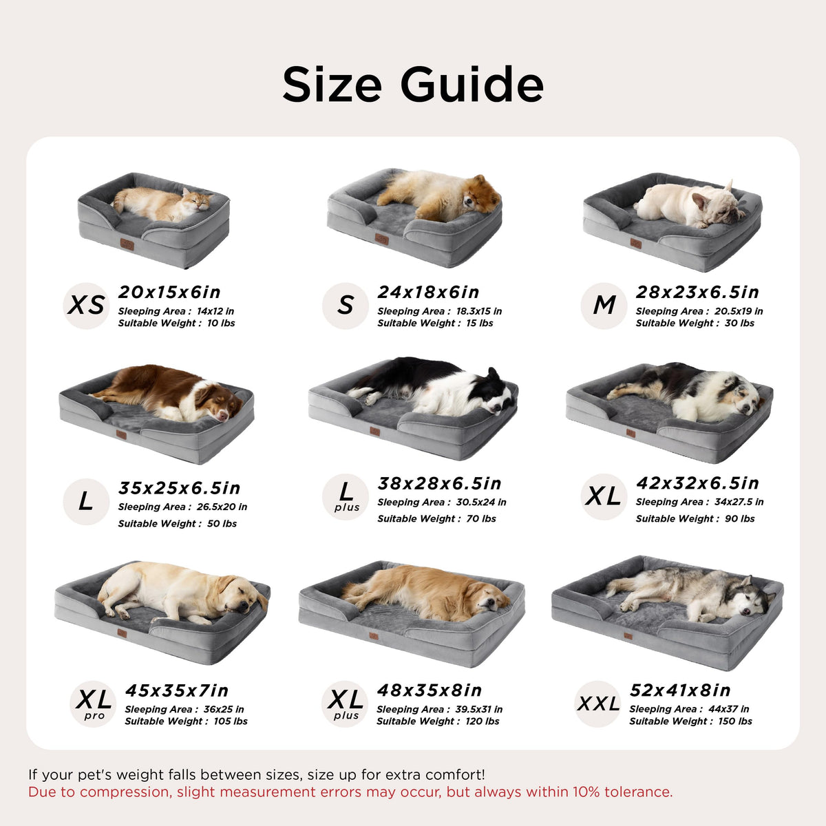 Bedsure Orthopedic XL Dog Bed Extra Large Washable Original Design (additional view 6)