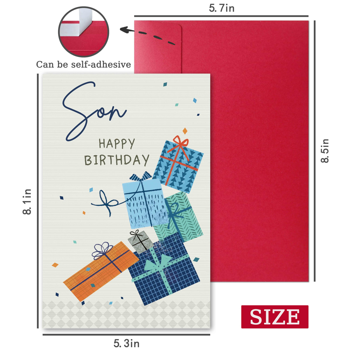 Nicavvi Birthday Card 99-102+151-156 - Son view 1