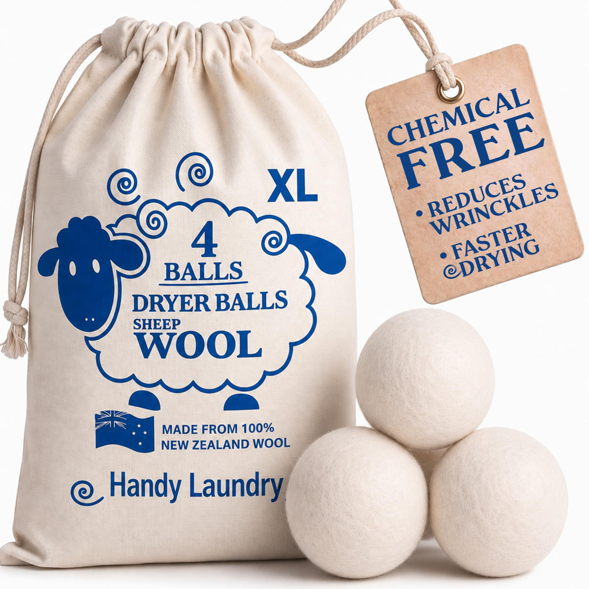 Handy Laundry Wool Dryer Balls