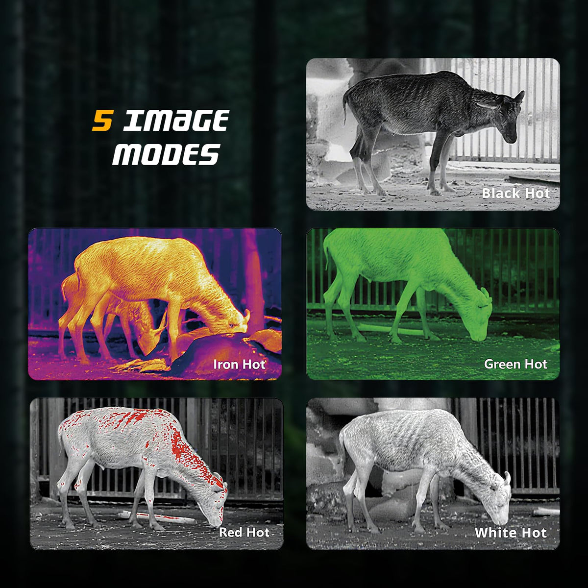 VteePck Thermal Imaging Monocular for Hunting with 12μm Sensor & 1000m Detection, AI 320 (additional view 6)