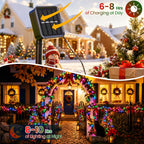 Moettany Solar String Lights Outdoor Waterproof - Multicolor view 1