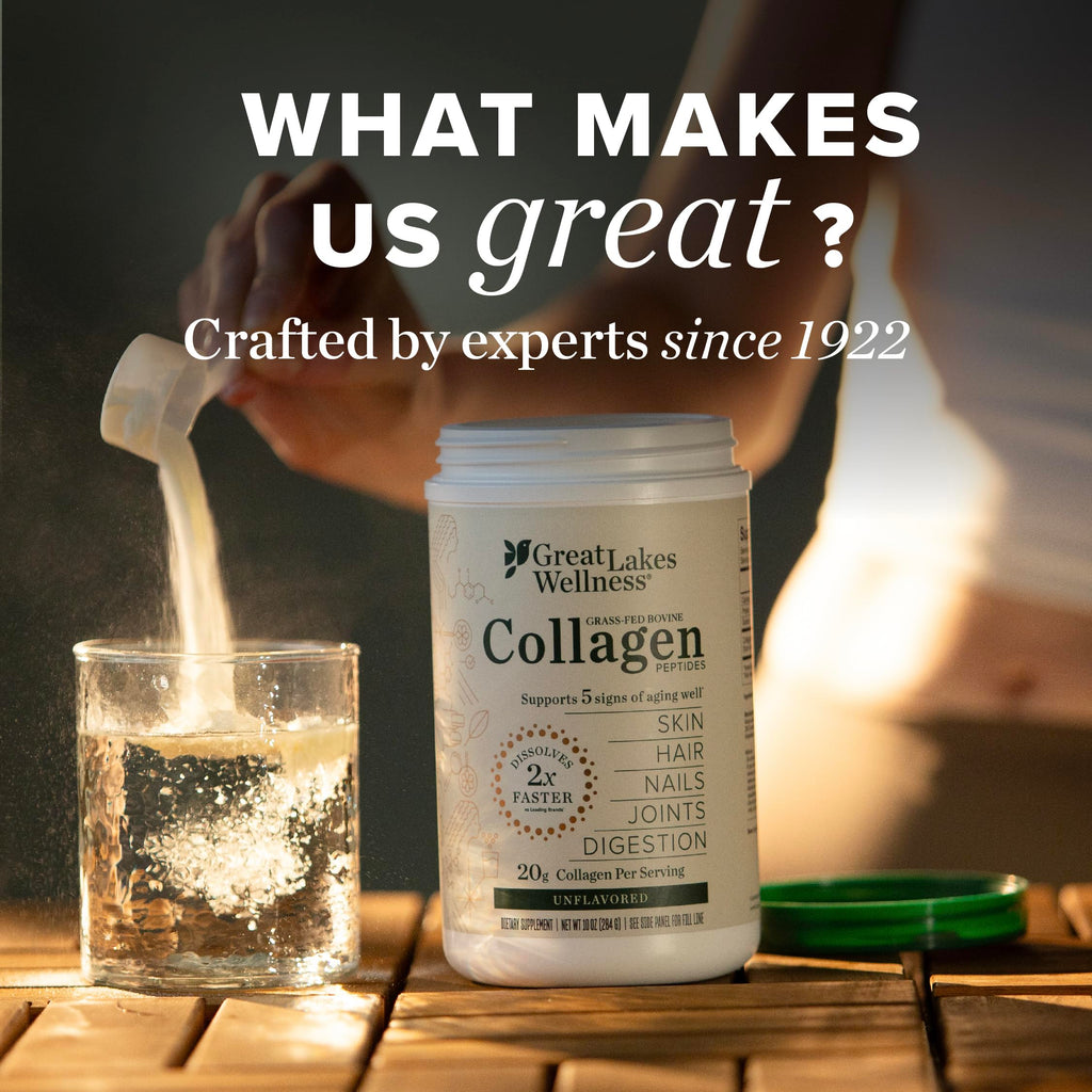 Great Lakes Wellness Collagen Peptides Powder, Unflavored