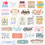 130Pcs God is Greater Sticker Pack by Puraesla - Inspirational Christian Stickers, Bible (additional view 2)