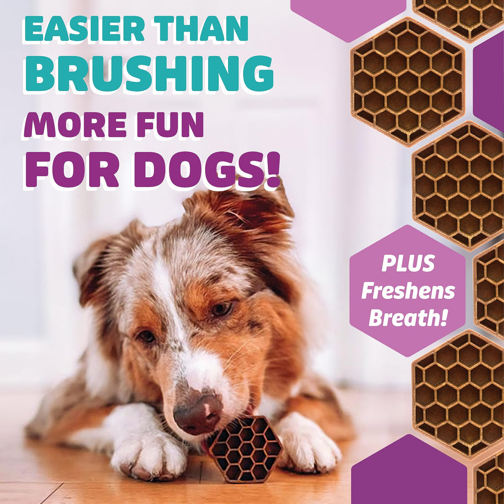 Yummy Combs Dog Dental Treats – Vet VOHC Approved – Delicious Chicken Protein – Removes Tartar with Cleaning Comb Shape