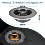 TGOSOMT Kitchen Sink Drain Strainer Stopper, Anti-Clog & Quick Drain (additional view 4)