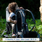WIPHA Toddler Hiking Backpack Carrier - Black view 5