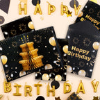 Marhpveua 6 Slots 3D Honeycomb Birthday Money Card Holder - Black Gold view 2
