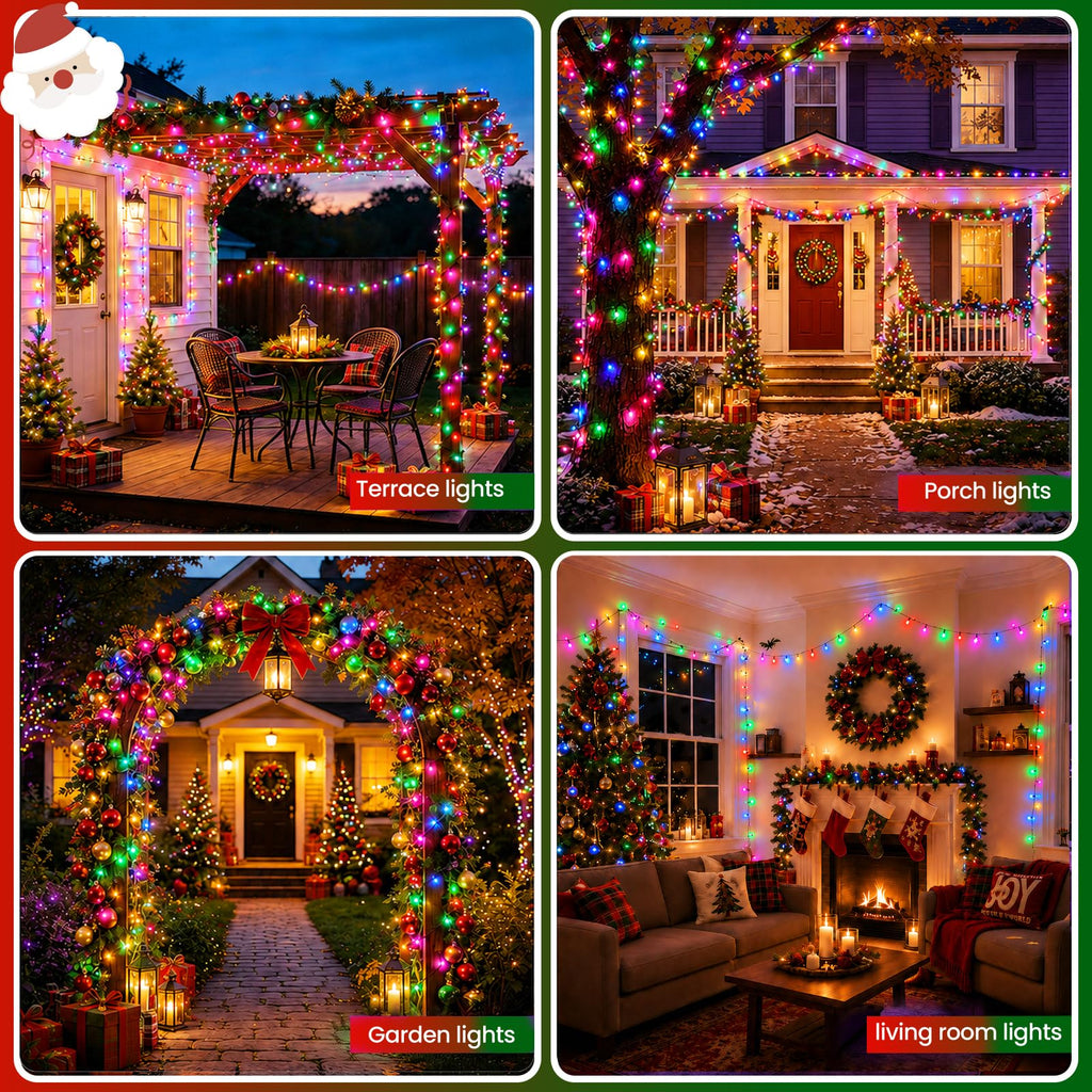 Moettany Solar String Lights Outdoor Waterproof - Multicolor view 6