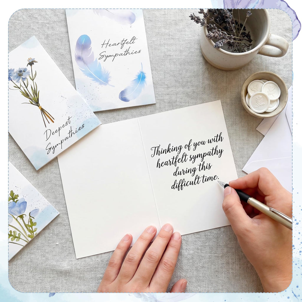 Sympathy Cards, 24 Pack Condolence Cards, 6x4in Thinking of You Card (additional view 4)