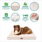 Furhaven Orthopedic Dog Bed - Wheat / Medium view 6