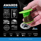 TubShroom The Revolutionary Tub Drain Protector Hair - Green view 7