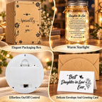 Daughter-in-Law Mason Jar Night Light, Birthday Gifts for daughter-in-law (additional view 4)