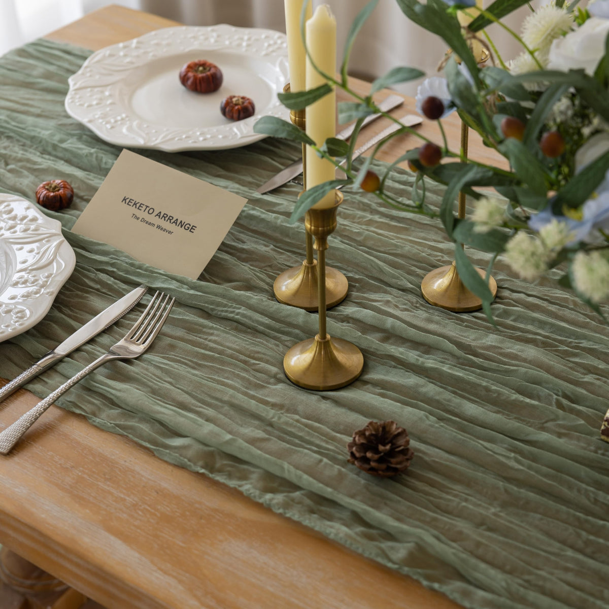 Cheesecloth Table Runner