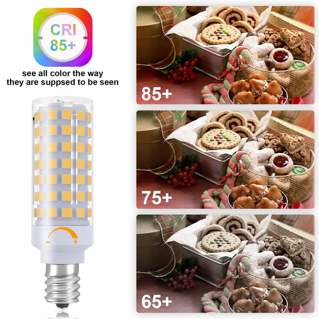 E12 LED Bulb Dimmable 7W Equivalent to 60W Halogen Bulb - Warm White / 3 view 4