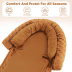 HNHUAMING Infant Car Seat Insert - Brown view 4