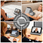 Sttargxing Tablet Stand Multi-Angle Tablet Pad Stand Lazy Holder Stand Soft Pad Stand Tablet Cushion Stand with Net Pocket & Random Color Stands for Lap - Grey view 11