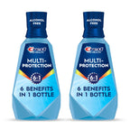 Crest Mouthwash Pro Health Multi-Protection, 1L, 2 Pack, 6-in-1 Benefits, Alcohol Free, Enamel Repair, Breath