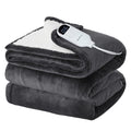 Bedsure Heated Blanket Twin Size, Electric Blanket with Preheat, Dark – Grey (BS-200B)