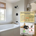FROPO Shower Tub Faucet - Matte Black view 1