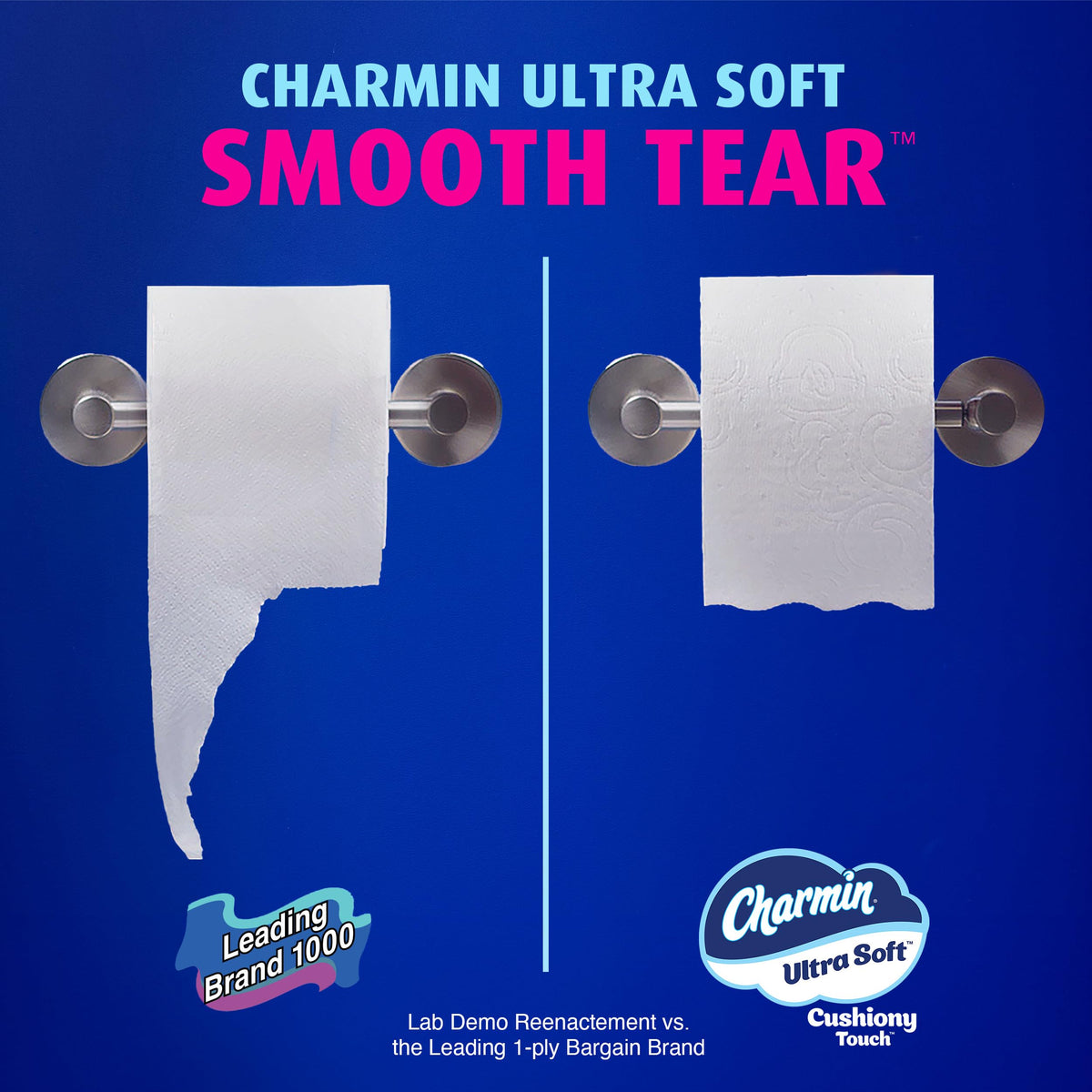 Charmin Ultra Soft Cushiony Touch Toilet Paper, 18 Family Mega XL = 126 Regular Rolls, 2-Ply, – White (P_15198) (Pack of 18)