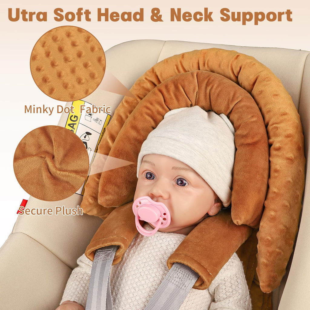 HNHUAMING Infant Car Seat Insert - Brown view 5