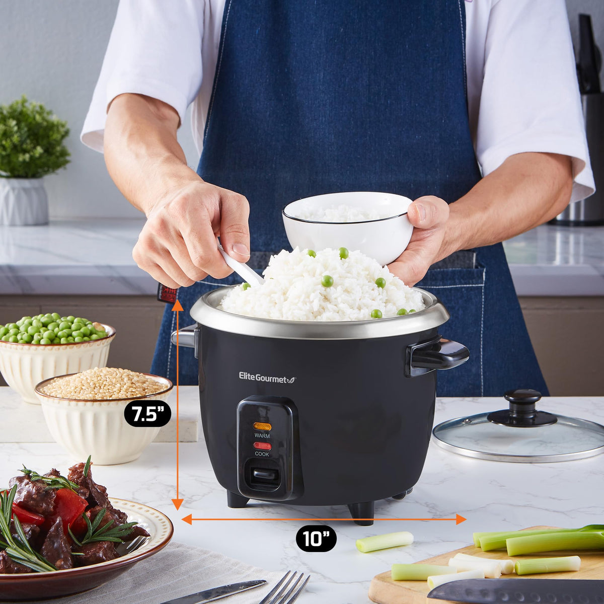 Elite Rice Cooker, Keep Warm