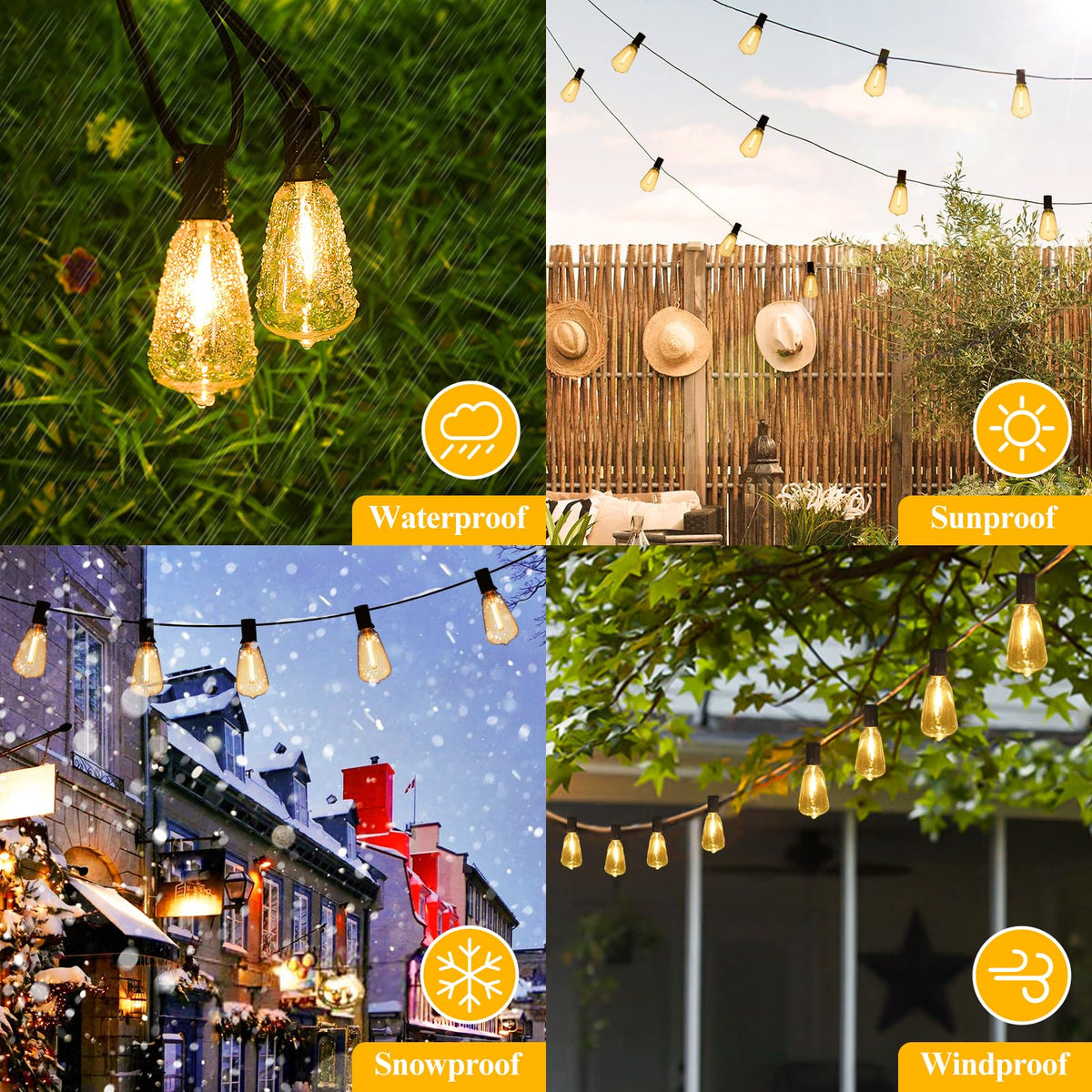 Brightever Outdoor String Lights