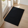 Sunfly Runner Rug with Non Slip Rubber Backing - Black / 2' x 3' (Rectangular)