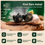 Linsoul Kiwi Ears Astral 1DD+6BA Hybrid in Ear Monitor - Green view 1