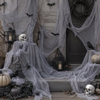 Qtisky Halloween Gauze Creepy Cloth