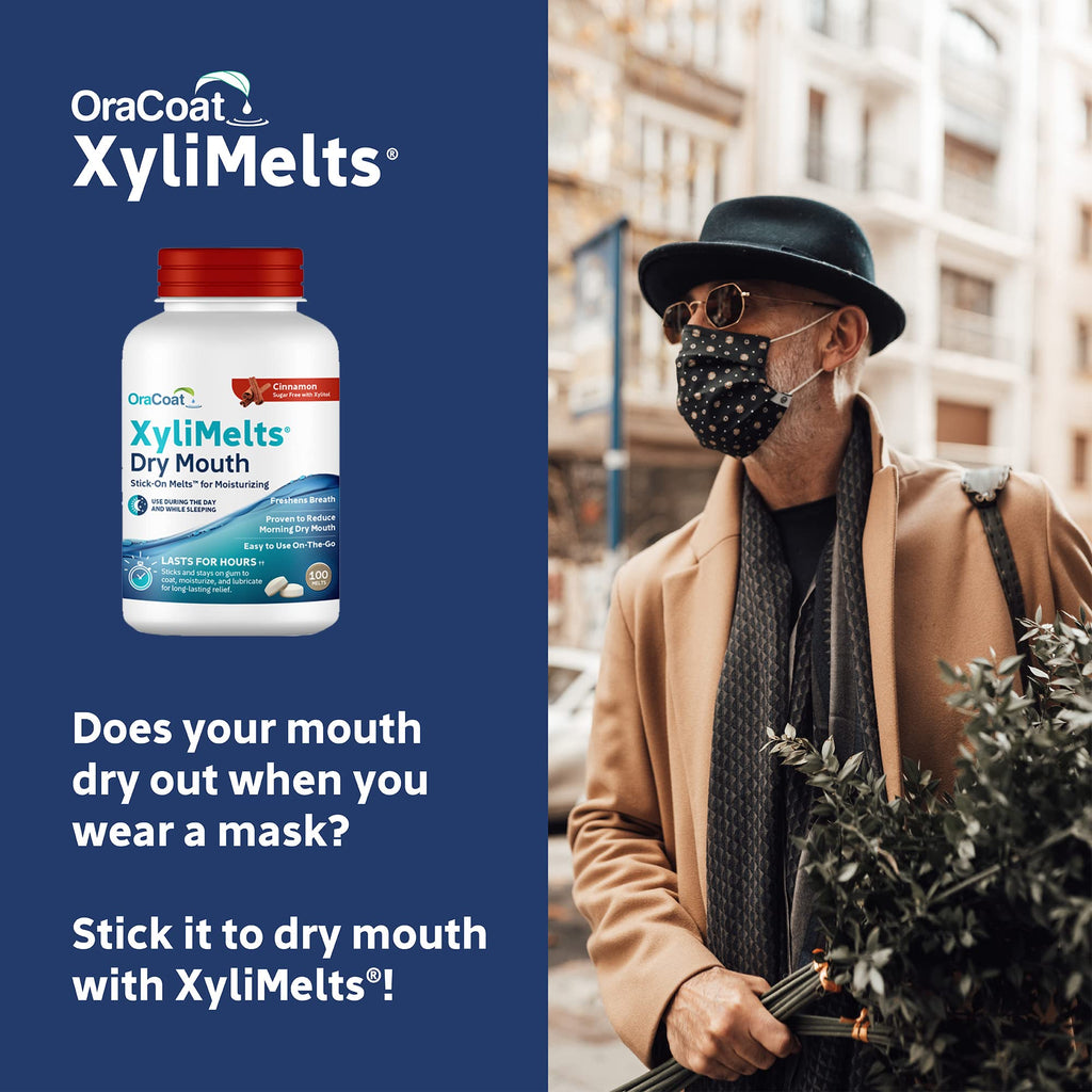 Oracoat XyliMelts for Dry Mouth Night Time or Day - Cinnamon / 100 Count (Pack of 1) view 6