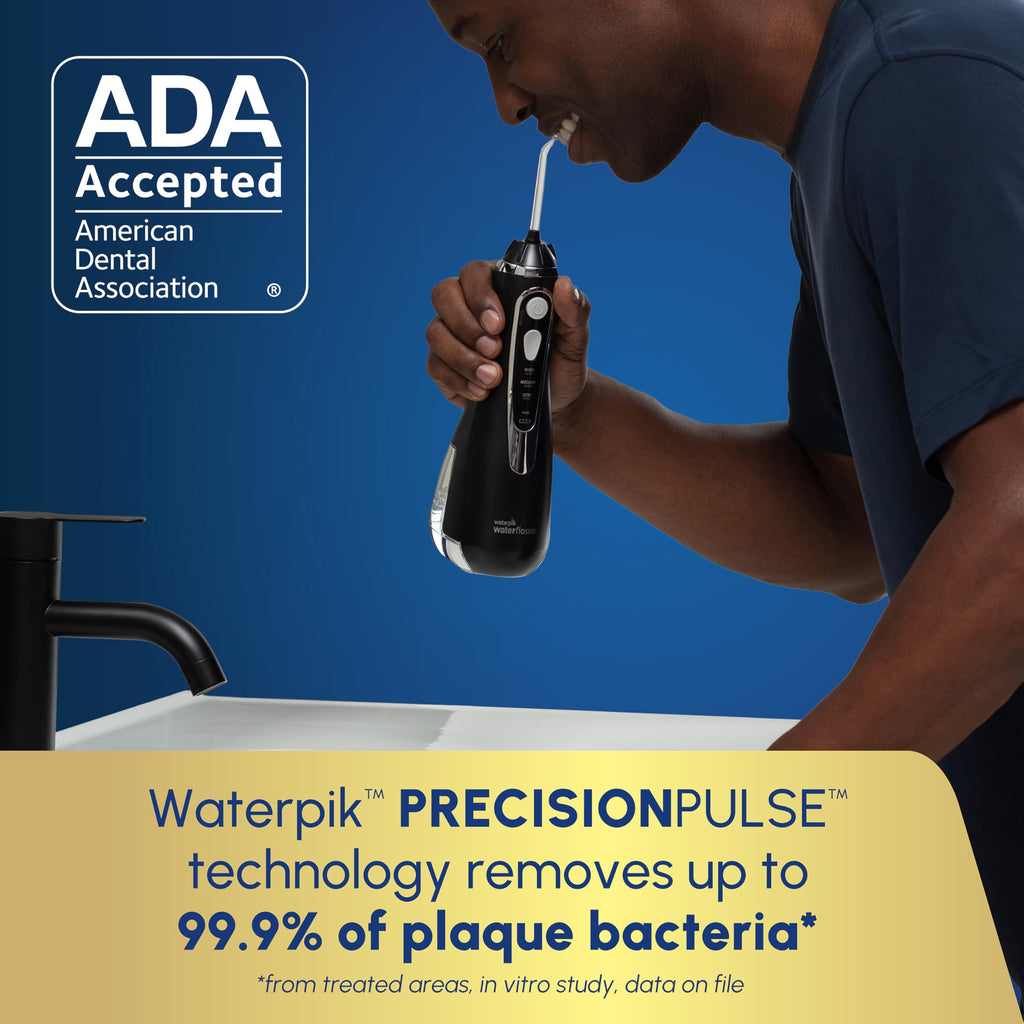 Waterpik Cordless Advanced Water Flosser for Teeth - Black view 2