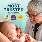 Pampers Swaddlers Diapers, Size 1 (8-14 lbs), 164 Count, Fragrance Free, Hypoallergenic, Absorbent, Pediatrician
