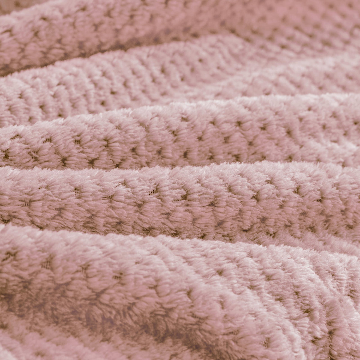 BEDELITE Travel Blanket with Bag, Jacquard Fleece Blanket 65"x40" - Pink view 5