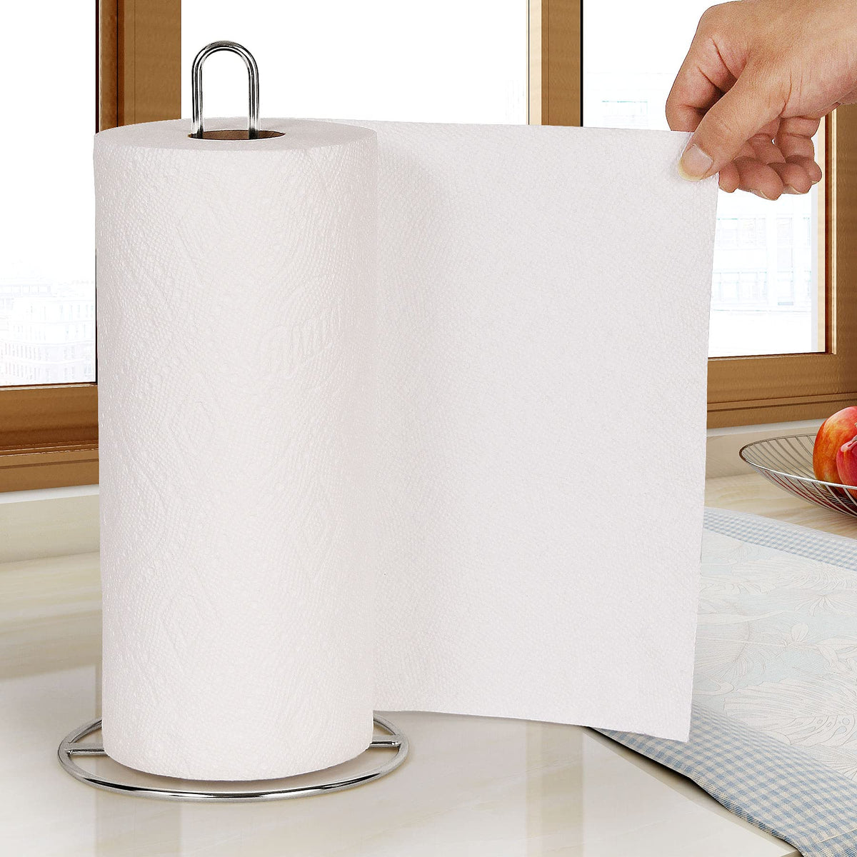 OBODING Paper Towel Holder Countertop - Silver view 3