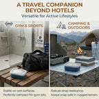 AIMAIAIMAI Travel Soap Case, Compact Silicone Travel Soap